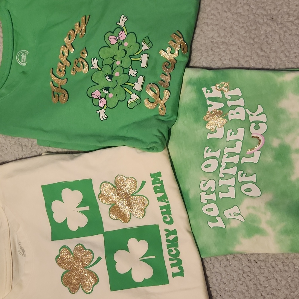 Brand New, Youth Green St. Patrick's  Shortsleeve Shirts Sz XL (14/16)